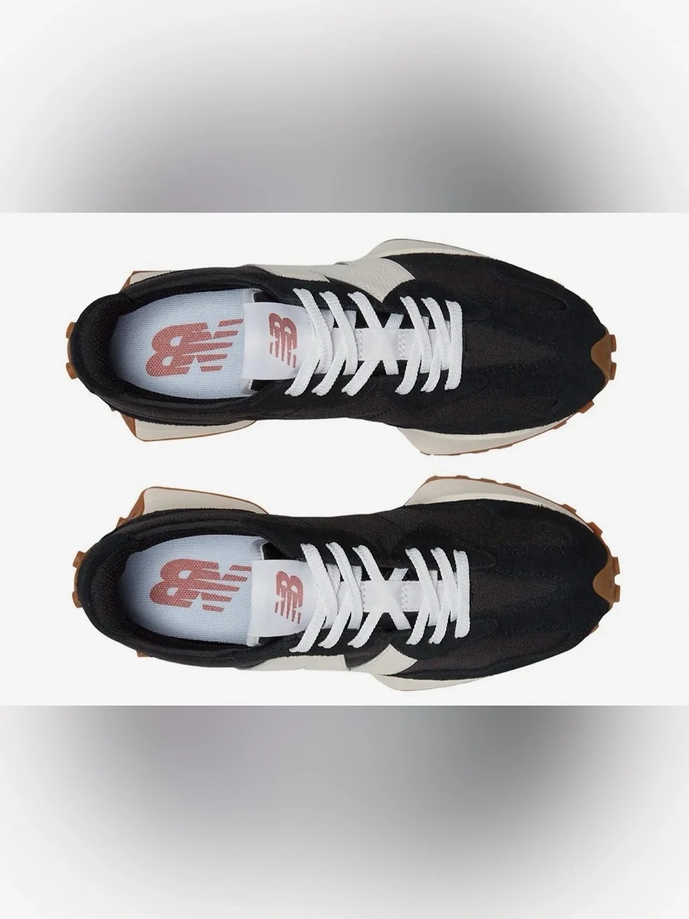 New Balance Women’s Black, White & Cream Retro Runner Sneaker